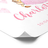 Sonderauslieferungsstorch Giraffe Baby Geburtsstun Poster (Ecke)