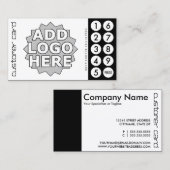 Sonderausschnitt-Lochkarten Treuekarte (Vorne/Hinten)