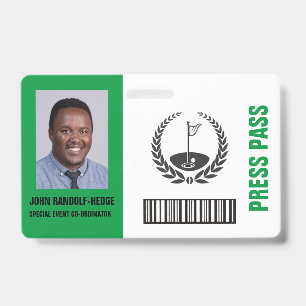 SONDERAUSWEIS GOLFVERANSTALTUNGSSICHERHEIT AUSWEIS