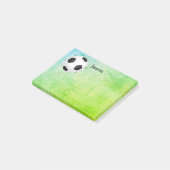 Sonderball Fußball-Post, die Sie zur Personalisier Post-it Klebezettel (angewinkelt)