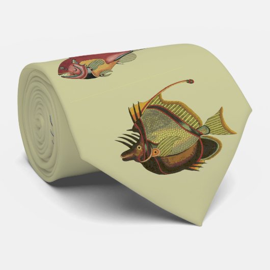 Sonderbare Fische Krawatte (Gerollt)