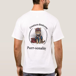 sonderbare Katze in schottischem Tartan | Funny Sa T-Shirt
