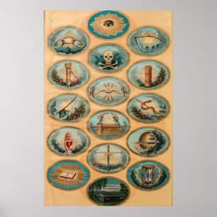 Sonderbare Mitsymbolisches Grad-Diagramm Poster