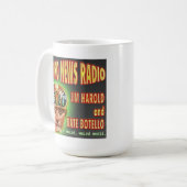 Sonderbare Nachrichten-Radio-Logo-Tasse Kaffeetasse (Vorderseite Links)