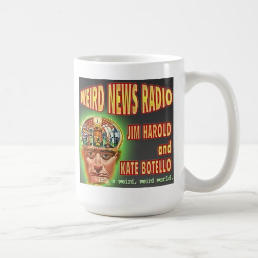 Sonderbare Nachrichten-Radio-Logo-Tasse Kaffeetasse (Rechts)