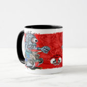 Sonderbare Rod-Schale Tasse (Vorderseite Links)