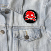 Sonderbare Schädel Goth Kawaii Art Button (Beispiel)