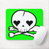 Sonderbare Schädel Goth Kawaii Art Mousepad (Mit Mouse)