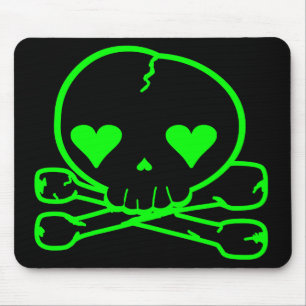 Sonderbare Schädel Goth Kawaii Art Mousepad