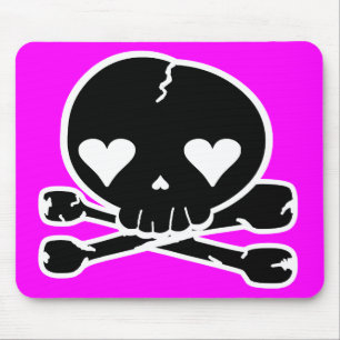 Sonderbare Schädel Goth Kawaii Art Mousepad