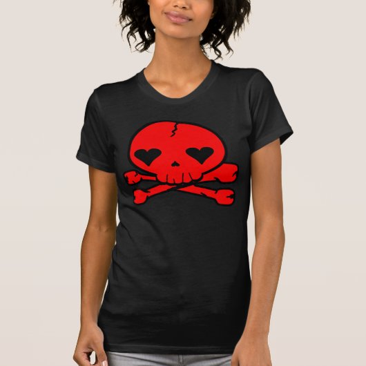 Sonderbare Schädel Goth Kawaii Art T-Shirt (Vorderseite)