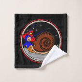 Sonderbare Schnecke Badhandtuch Set (Waschlappen)