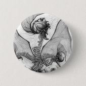 Sonderbarer Knochen-Skeleton Button (Vorderseite)