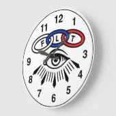 Sonderbarer Mitauge und Verbindungs-Uhr Große Wanduhr (Winkel)