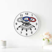 Sonderbarer Mitauge und Verbindungs-Uhr Große Wanduhr (Zuhause)