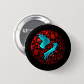 sonderbarer roter Ball Button (Vorne & Hinten)