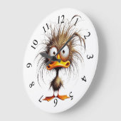 Sonderbarer Vogel Große Wanduhr (Winkel)