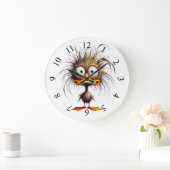 Sonderbarer Vogel Große Wanduhr (Zuhause)