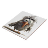 Sonderbarer Vogelhintergrund Fliese (Seite)