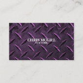 Sonderbauarbeiter für rosa Metallgewebe Visitenkarte (Vorderseite)