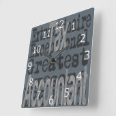 Sonderbeauftragter des Steuerberaters Quadratische Wanduhr (Winkel)