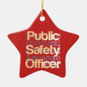 Sonderbeauftragter für öffentliche Sicherheit Keramik Ornament (Vorne)