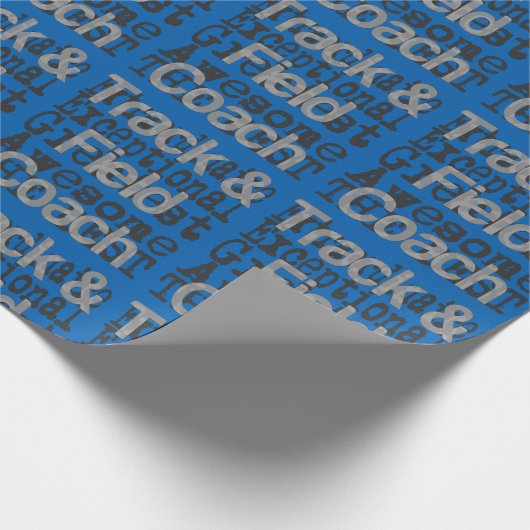 Sonderbeauftragter für Track- und Feldcoach Geschenkpapier (Ecke)