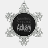 Sonderbeauftragter Schneeflocken Zinn-Ornament (Vorderseite)