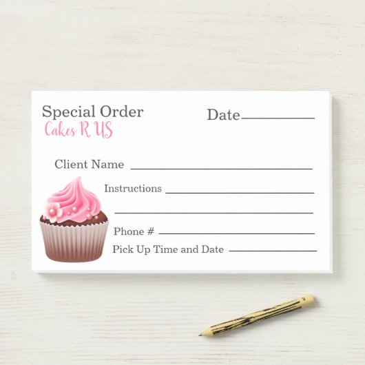 Sonderbestellung für Bäckerei Post-it Klebezettel (Auf Schreibtisch)