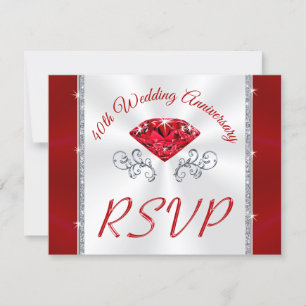 Sonderbestellung Ruby, 40. RSVP-Karten, Alice Einladung
