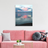 Sonderbild-Druck von Pastel Sunset Leinwanddruck (Insitu (Wohnzimmer))