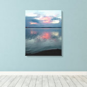 Sonderbild-Druck von Pastel Sunset Leinwanddruck (Insitu (Holzboden))