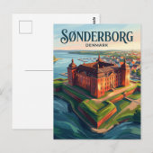 Sønderborg Schloss Dänemark Postkarte (Vorne/Hinten)