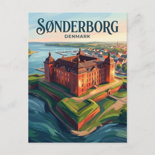 Sønderborg Schloss Dänemark Postkarte (Vorderseite)