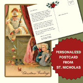 Sonderbotschaft an Child St. Nicholas von Myra Postkarte