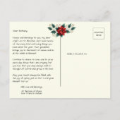 Sonderbotschaft an Child St. Nicholas von Myra Postkarte (Rückseite)