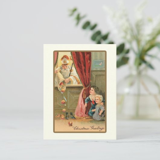 Sonderbotschaft an Child St. Nicholas von Myra Postkarte (Stehend Vorderseite)