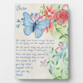 Sonderbotschafterin, Freundschaftsgedicht Fotoplatte (Vorderseite)