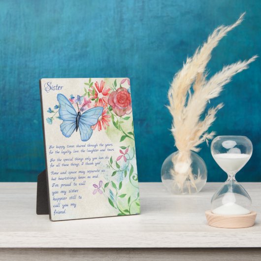 Sonderbotschafterin, Freundschaftsgedicht Fotoplatte (Seite)