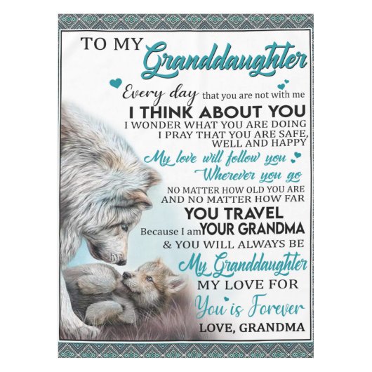 Sonderbrief an meine Großmutter von Oma Tischdecke (Vorderseite)