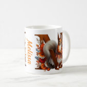 Sonderbrief M, Eichhörnchen, Herbst Kaffeetasse (VorderseiteRechts)