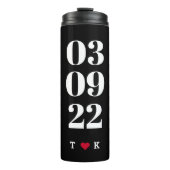 Sonderdatum | Benutzerdefiniertes Datum 4 FotoColl Thermosbecher (Vorderseite)