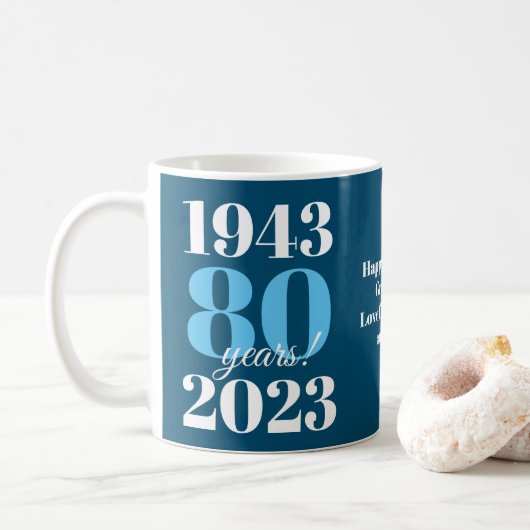 Sonderdatum des 80. kaffeetasse (Mit Donut)