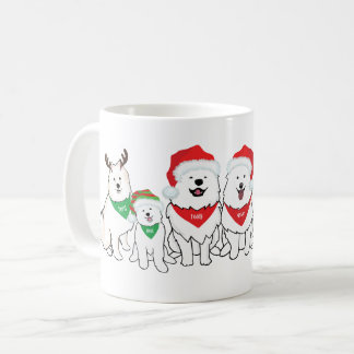 Sonderedition-Design mit Aslan, dem Samojeden Kaffeetasse