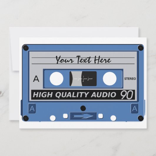 Sondereinladung zum Kassettenband Einladung (Vorderseite)