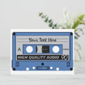 Sondereinladung zum Kassettenband Einladung (Stehend Vorderseite)