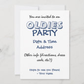 Sondereinladung zum Kassettenband Einladung (Rückseite)