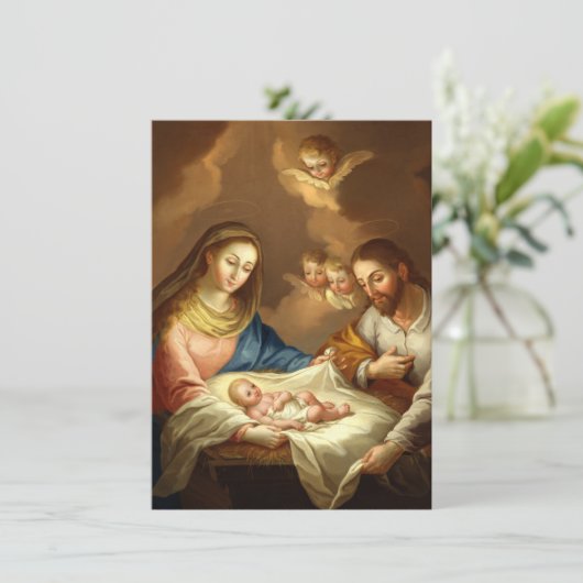 Sondereinladungen "La Natividad" Einladung (Stehend Vorderseite)