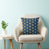 Sonderfarbe, Gold Fleur-de-lis Kissen (Stuhl )