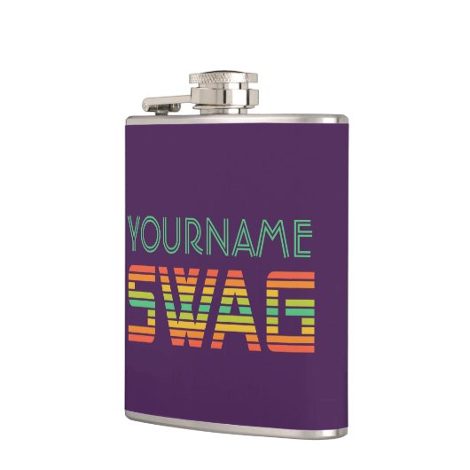 Sonderflasche mit Monogramm SWAG Flachmann (Links)